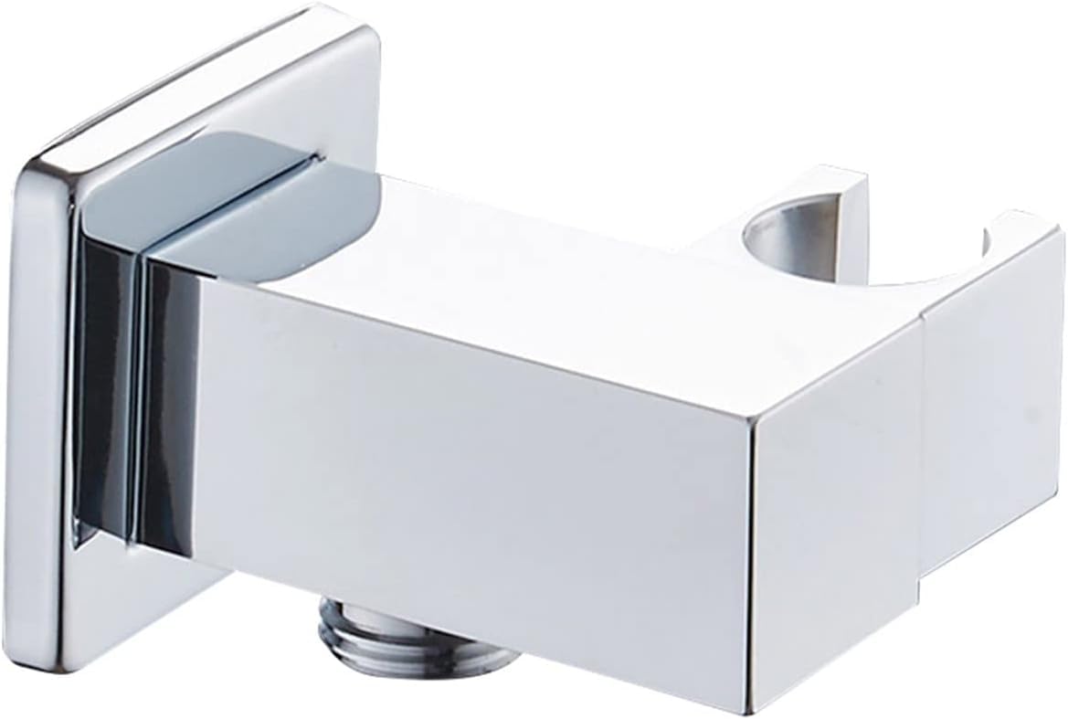 Tnbccxn One Color Showerhead Bracket Shower Head Holder, Wall-Mounted, Solid Brass With Chrome Plating