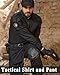 YKS JOOB Mens G3 Combat Uniform Set Tactical Combat Shirt and Pants Suit Hunting Paintball Airsoft Apparel Black L
