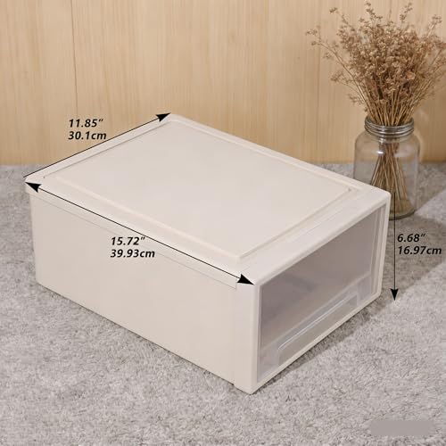 Boîte avant empilable pour ranger les documents tiroir 18L bureau