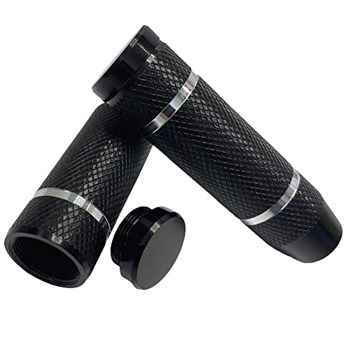 WADEKING WHW Quick-Release Bike Pegs, Suitable for 3/8-inch Axles, with Tools, for Mountain Bicycle Pedal Rear Seat Bracket, Durable, Non-Slip Carving (2 Pcs)(Black(Unthreaded))