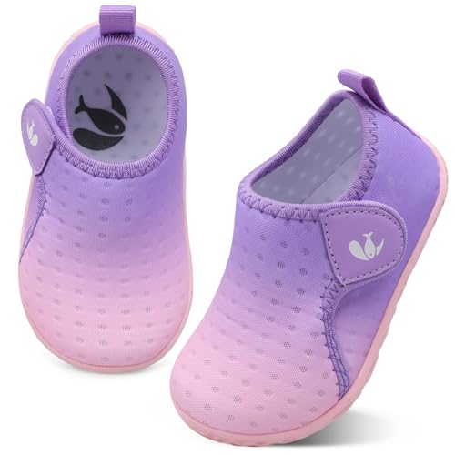 Image of FEETCITY Boys Girls Water Shoes Kids Aqua Socks Quick Dry Barefoot for Beach Swimming Pool