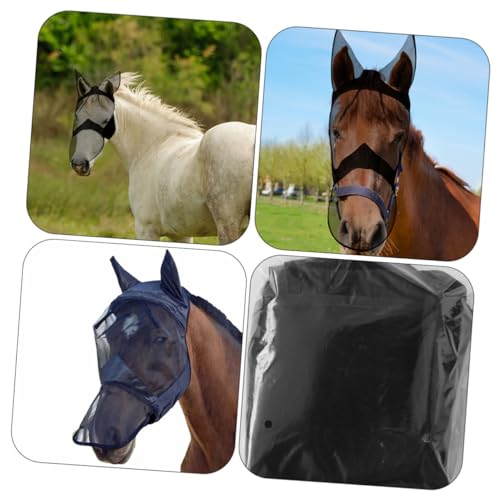 Beaupretty máscara de cavalo de estimação Máscara de proteção para animais Máscara de proteção para