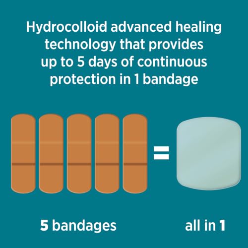 Image of BAND-AID Brand Pro Heal 5 Day Protect Hydrocolloid Bandages, Jumbo, 3 Ct