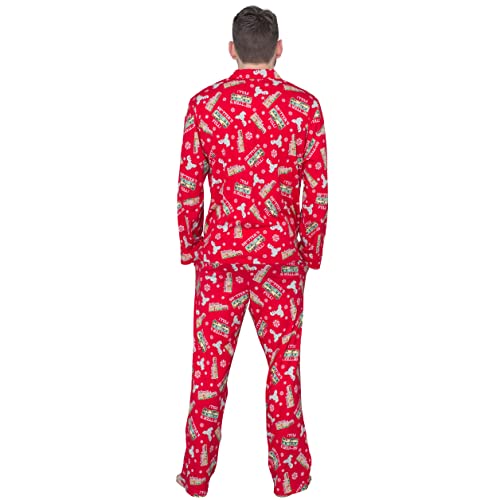 Underboss National Lampoon's Griswold Family Christmas Vacation Shitter's Full Pajama Set with Shirt and Pants3