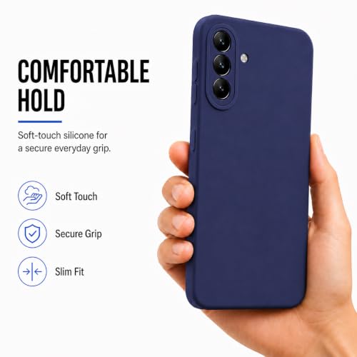 Image of ArmourPro Soft Silicone Back Cover for Samsung Galaxy A37 | Blue
