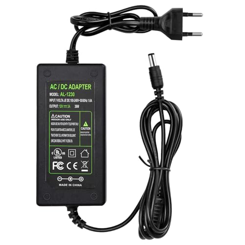 Netzteil 12V 3A Ladegerät Transformator 36W für LCD TFT Monitor Power Supply Radiowecker Externe Festplatte