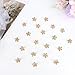 YISSION Mini Crystal Flower Hair Clips - 20 Pcs Gold Rhinestone Tiny Hair Barrettes for Women Girls, Decorative Small Hair Pins for Wedding Bridal Prom Party Hairstyles
