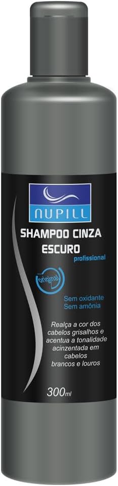 Shampoo Cinza Escuro Nupill 300ml - Cabelo Impecável