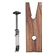 BORDSTRACT Juweliere Workbench aus Holz, Juweliere Bankklemme in C-Form mit V-förmigem Schlitz auf Tisch, für die Herstellung und Verarbeitung von Schmuck