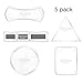 Fixate Multi Purpose Nano Sticky Gel Pads,for Cell Phone Holder Dashboard Anti Slip Pad GPS Car Mat Phone Tablet for 6S/7/7P/8/X,S6/S7/S8(Transparent 5)