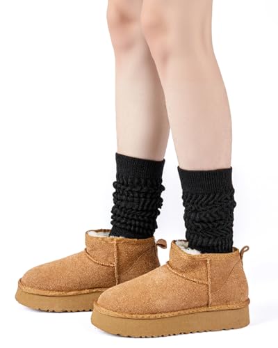 Image of HONGTEYA Slouchy Socks Women Knee High Soft Cozy for Boot