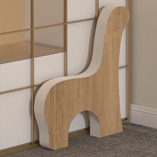 Tabouret pliable en papier kraft rétractable avec dossier et coussin - 7