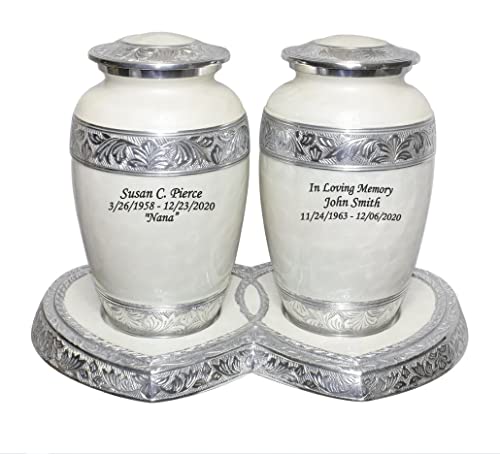 Urns for Human Ashes, Funeral Cremation Companion Urns for Two Adults