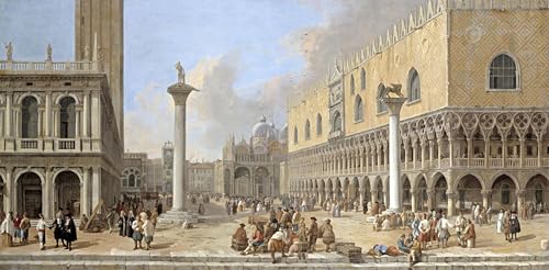 Toile decor art mural classique la Piazzetta peinture abstraite 60x90