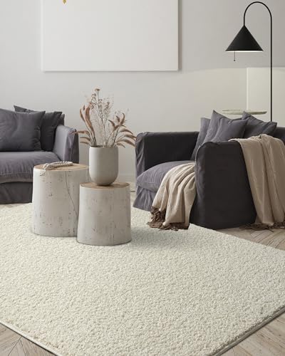 the carpet Foxy Shaggy Teppich - Hochflor Teppich Wohnzimmer & Schlafzimmer - Waschbar & rutschfest...