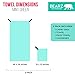 BEARZ Outdoor Quick Dry Towel - Microfiber Travel Towel for Backpacking, Hiking, Gym, Camp (Includes Bonus Face Cloth) Mint Green