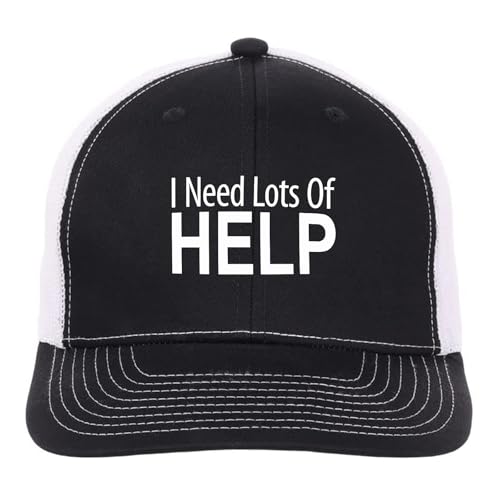 I Need Lots of Healp Trucker Hats Garde caps for Son