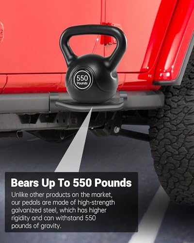 4 Piezas Estribos Laterales para Jeep Wrangler y Gladiator miniatura 5