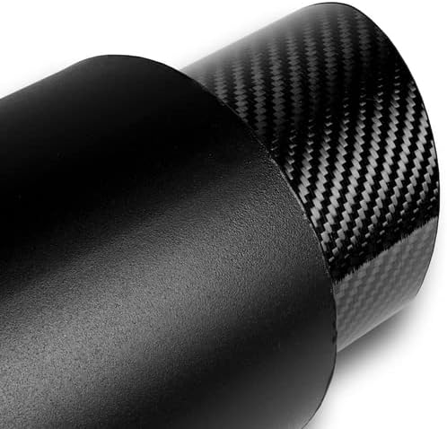 Miniatura 5 de JDM 4" Punta en bisel de fibra de carbono T304 Silenciador de resonancia de tubo de escape de acero inoxidable negro 2,5" Entrada + Silenciador