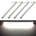 Ampper 12V 48 LEDs Interior Light Bar, 14" 9.6W Strip Light for Car Van RV Boat Trailers Lorries LWB and Home Indoor Use (With On/Off Switch, White, 4 Pcs)