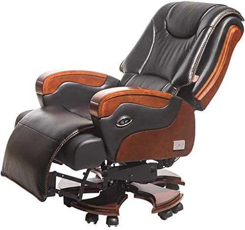 WYKDL Ejecutivo giratoria ajustable silla giratoria de oficina con brazos soporte lumbar ergonómico Escritorio Silla eléctrica reclinable, sillas ergonómicas de oficina Diseño rotación de 360 ​​grados