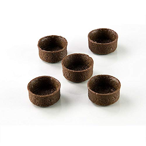 Dessert-Tartelettes-Mini - Filigrano, rund, ø 3,8cm, H 1,8cm, Schokomürbeteig, 200 St