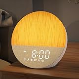 Sunrise Alarm Clock for Morning Wake-up: Gentle Gradual Wake Up Light for Heavy Sleepers Relieve Stress - Linen-Wrapped for Bedroom - 30 Sleep Sounds White Noise Machine with Memory & Bluetooth