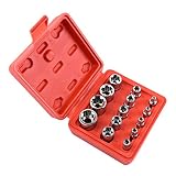 Yarnow 14 Stücke Schlagschraube Mutter Entferner Set Sechskant Tragbare Mutter Ausdreher Steckdose Schraube Entferner Werkzeug Set für Reparatur Hause Industrie