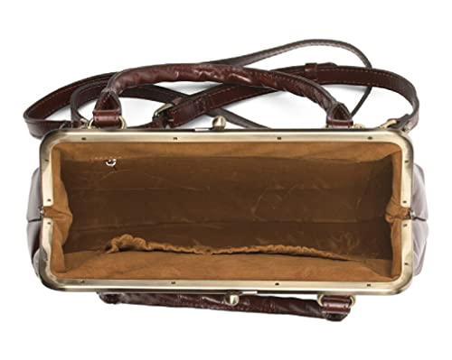 Patricia Nash Rora Frame British Tan Satchel #TOP2