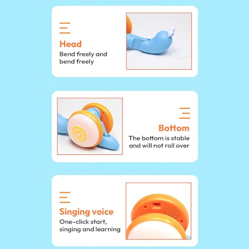 Image of StarAndDaisy Snail Tune Musical Pull-Along Toy for Baby / Lights, Music & Smooth Wheels / Safe Design Injury-Free Edges / Enhances Sensory, Auditory & Motor Skills 12+ Months Kids.