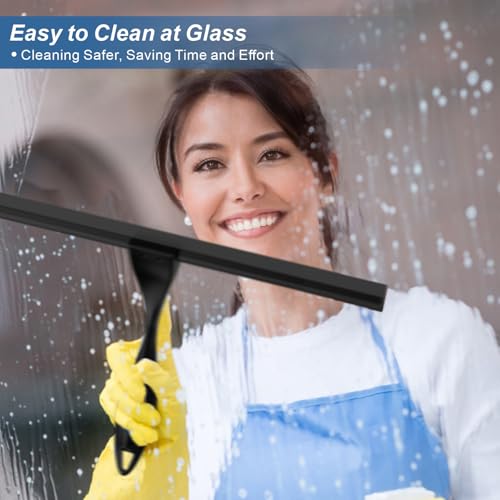 SWIBINJIT Shower Squeegee 14 inch with an Extra 14 inch Wide Rubber Blade and a Sticky Hook by SWIBINJIT - Used condition - Image 7