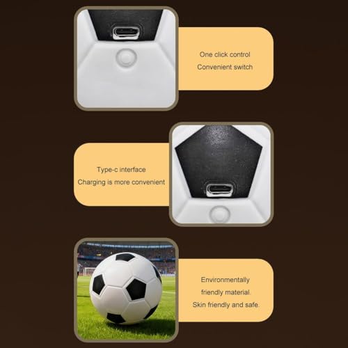 Lámpara Noche Silicona Balón de Fútbol Recargable miniatura 6