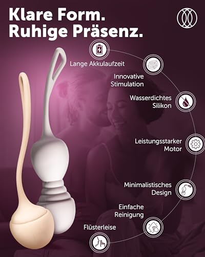 INTIMA ALIZÉ Beckenbodentrainer für Frau mit Vibration | 4-teiliges Set mit Fernbedienung | Stärkung der Beckenbodenmuskulatur bei Blasenschwäche & Inkontinenz | Erholung nach der Geburt | Kegel Balls