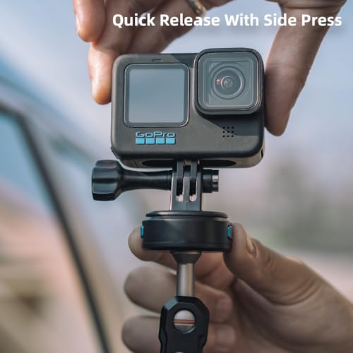 Support à libération rapide GoPro avec puissant aimant et bras de voiture
