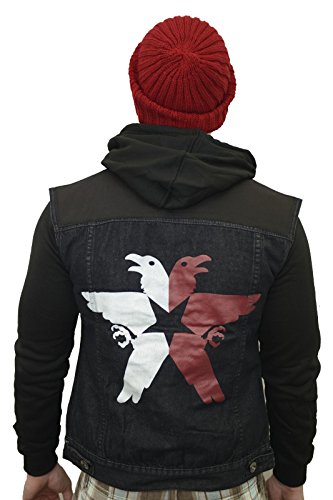 Infamous Second Son Costume Complete Jacket Vest Beanie Cap Delsin Rowe Tattoo (L) #TOP1