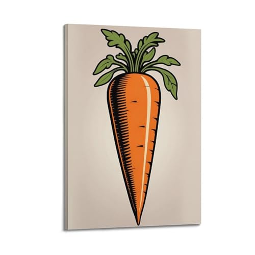 Art mural moderne sur toile carotte CMHONLY cadre 20x30cm