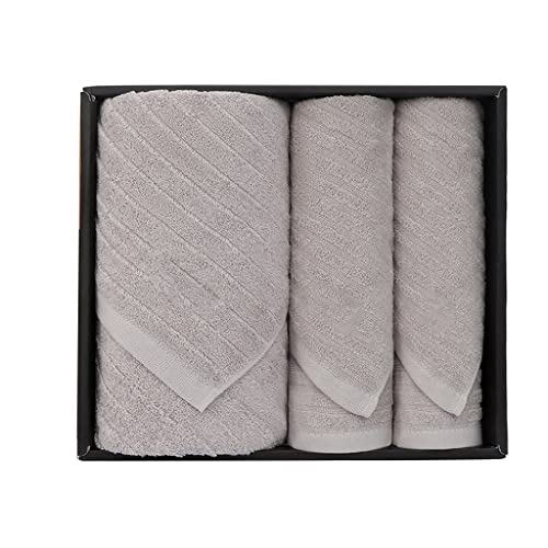 Serviette de Bain Coton Maison : Set de Serviettes Absorbantes en Coffret Cadeau