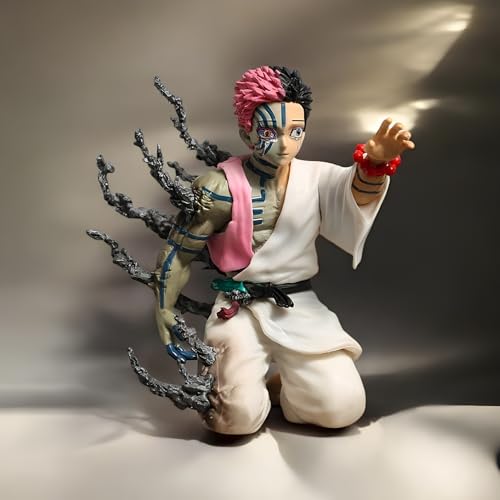 Image of Akaza on Knee Scene Anime Figure, 13cm Collectible Statue
