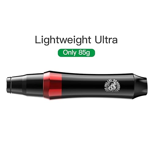 Miniatura 2 de Dragonhawk S4 - Kit de 20 cartuchos, agujas, fuente de alimentación, tintas de color, juego de pistola de motor sin núcleo delgado (kit de bolígrafo