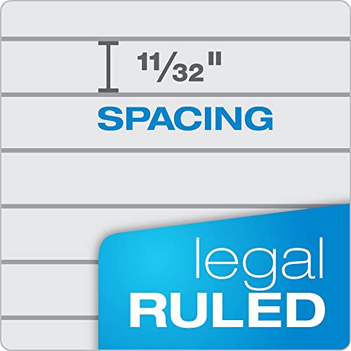 Tops Prism Writing Pads, 8-1/2" x 11-3/4", Legal Rule, Gray, Perforated, 50 Sheets, 12 Pack (63160) by Tops - Image 5