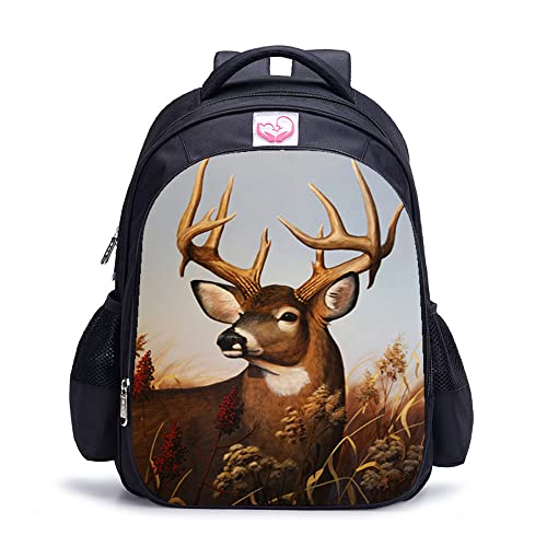 Sac à dos imprimé en 3D cerf, le cadeau parfait pour garçons et filles