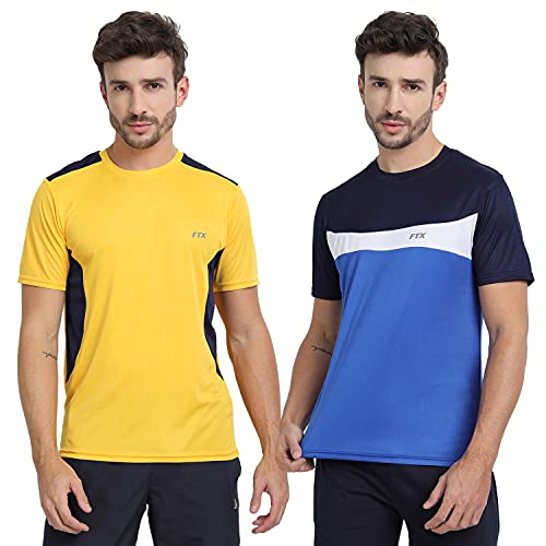 Image of FTX Men's Dri-Fit Round Neck T-Shirt Combo - Pack of 2 (710)