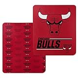 Northwest NBA Double Sided Blanket - 100% Soft Polyester - Double Sided - Cloud Heavyweight - Embrace NBA Spirit & Stay Warm (Chicago Bulls - Red)