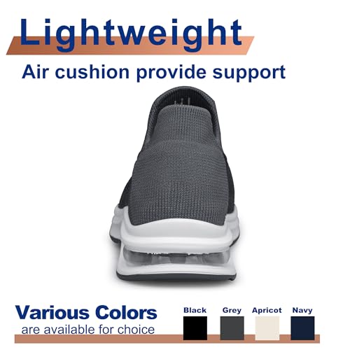 Image of Mens Walking Shoes Slip on Lightweight Running Shoes Workout Athletic Tennis Shoes Gym Sneakers