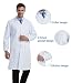 BSTT Hombre Bata de Laboratorio Blanco Uniformes de Trabajo Nueva Mejora Delgado...