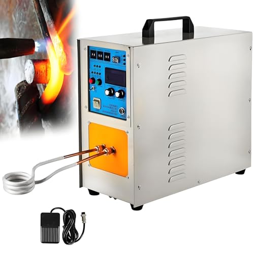 15KW High Frequency Induction Heater - Metal Forge Furnace for Melting, Welding, and Annealing - Efficient Induction Heating Tool for Metalworking Applications