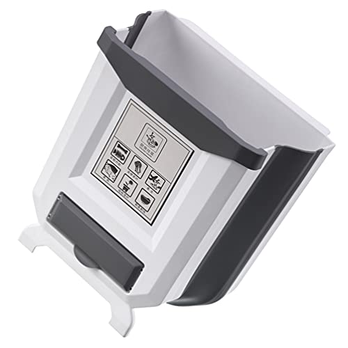 UPKOCH Kitchen Hanging Trash Can Collapsible Mini Garbage Bin Rubbish Waste Storage UPKOCH Kitchen Hanging Trash Can Collapsible Mini Garbage Bin Rubbish Waste Storage