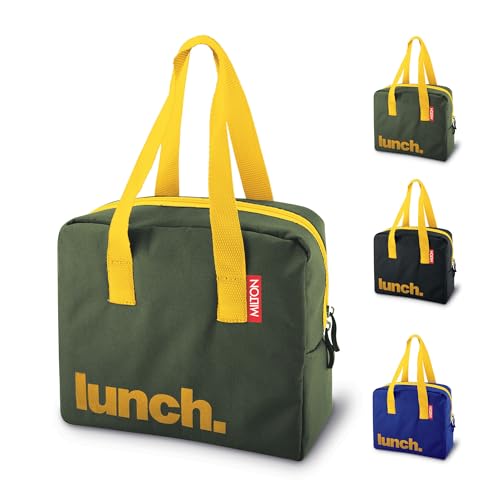 Image of MILTON The Lunch Bag | Insulated Tiffin Bag for Office, Men & Women | Eco-Friendly, Durable & Spacious | Fits Lunch Box & Bottle | Multi-Use Bag for School & Travel | 2.56 L - Green