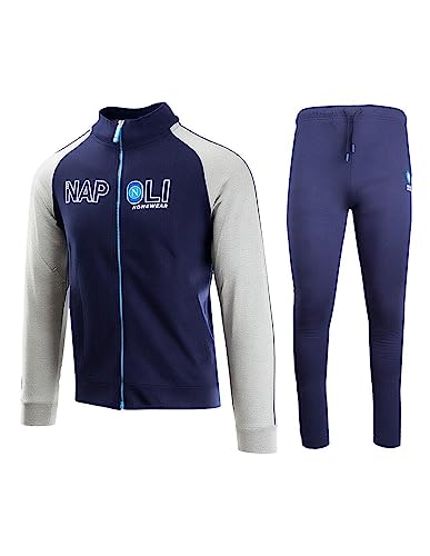  ZERO E CO Tuta per Napoli Homewear Ragazzo Bambino Full Zip Blu Blu 5 Anni