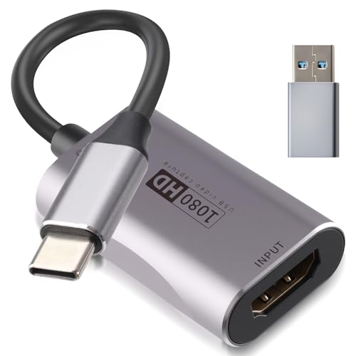 Aivane Adaptateur HDMI USB 1080P 60FPS, Compatible PS4 Switch Notebook Collector Multi-Plateforme,...